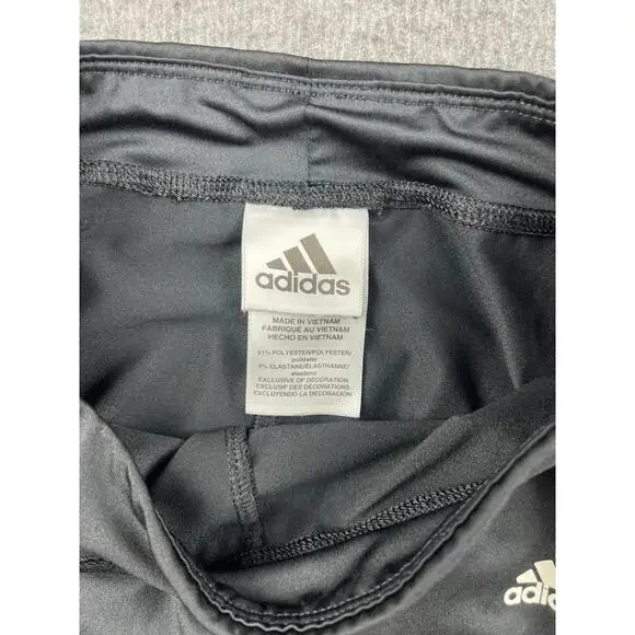 Adidas Kids Black Sweatpants with White Stripes‎ Size Medium (10-12) - Picture 3 of 9